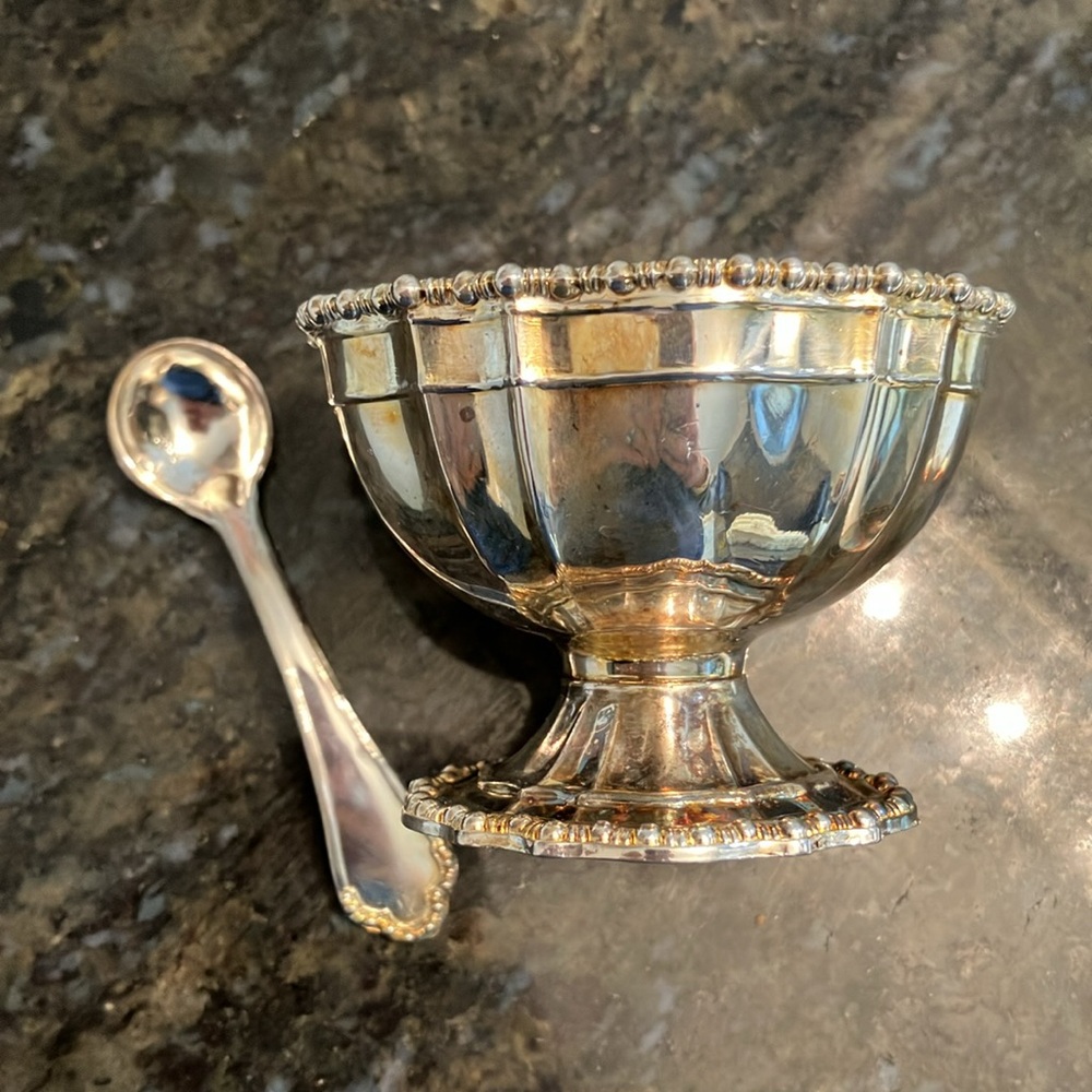 Silverplated saltcellar - Picture 5 of 6
